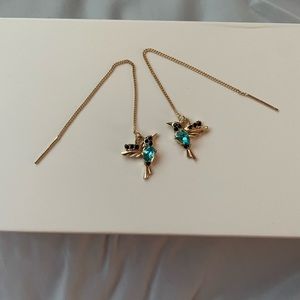 Hummingbird Threader Earrings